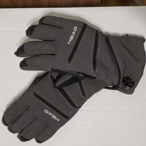 HEAD Men's Winter Snow Gloves Gray Color Size XS NEW WITHOUT TAGS NWOT
